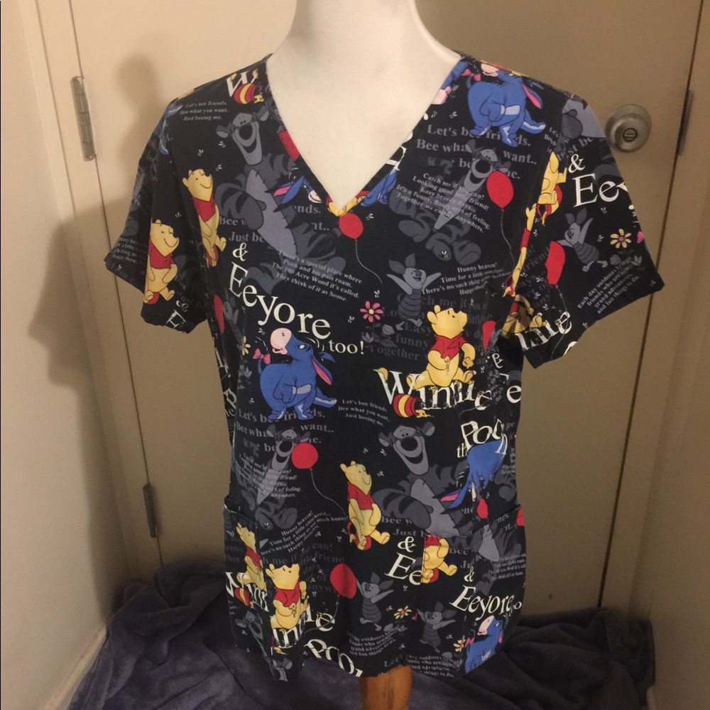 Winnie the Pooh Scrubs Top
